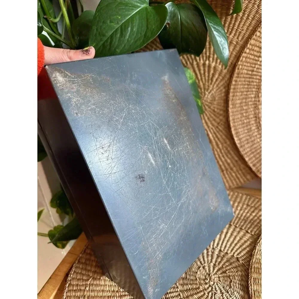 Gray Metal Lock Box